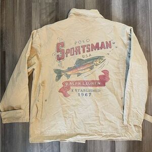 🛑SOLD🛑Vintage Polo Sportsman Barn “Catch n Release”Jacket. Great condition.